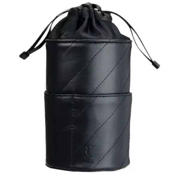 YSL Yves Saint Laurent Cosmetic Beaute Makeup Brush Kit Holder & Set of 3